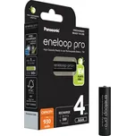 Panasonic Eneloop PRO AAA 4ks 4HCDE/4BE Černá