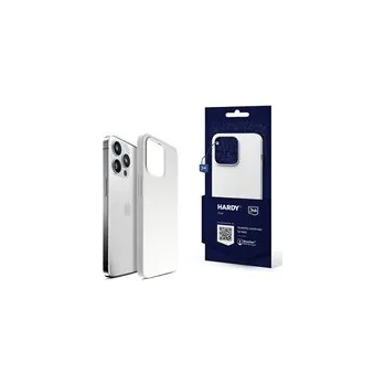 Pouzdro na mobilní telefon 3mk ochranný kryt Hardy Silicone MagCase pro Apple iPhone 14 Pro, White