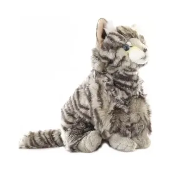 plyšák Plyšová kočka s realistickým vzorem
