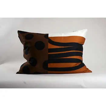 Povlečení Povlak na polštář 70x90 cm - bavlněný satén, pruhy a kolečka