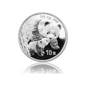 Sběratelství 1 unce stříbrná mince China Panda 2004