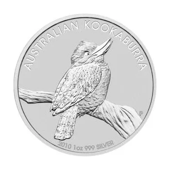 1 unce stříbrná mince Austrálie Kookaburra 2010