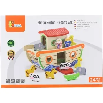 Dřevěná hračka Dřevěná vkládačka noemova archa VIGA