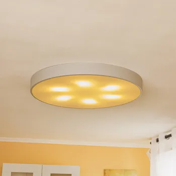 TEMAR LIGHTING Stropní světlo Cleo 800, Ø 78 cm šedá 6 x 24 W LED - Doprava zdarma