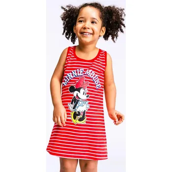 Dívčí sukně CERDA Šaty MINNIE červené proužek, vel. 104