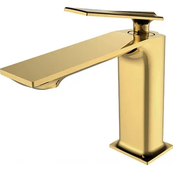 Vodovodní baterie Stojánková umyvadlová baterie ASPIRA II zlatá (10031) HOPA