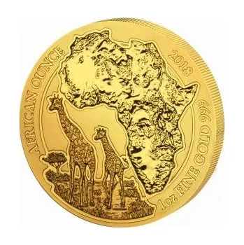 1 unce zlatá mince Rwanda Giropice 2018