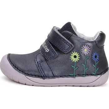 Chlapecké polobotky Dětské celoroční boty S070-42771A Royal Blue/květiny, D.D.Step Velikost: 20