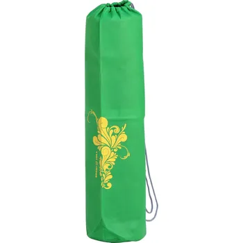 podložka na cvičení Bodhi vak na jóga podložku ÓM, burgundy Barva, motiv: Zelená, medově žlutý květ