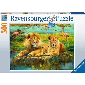 Puzzle Ravensburger Lví rodina 500 dílků
