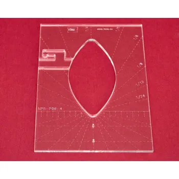 Příslušenství k šicímu stroji Quiltovací pravítko tvar list 4 inch NP5-P06-4 (5 mm)