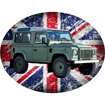 Nášivka Nažehlovačka Land Rover Defender (digitální nažehlovačka s osobním autem)