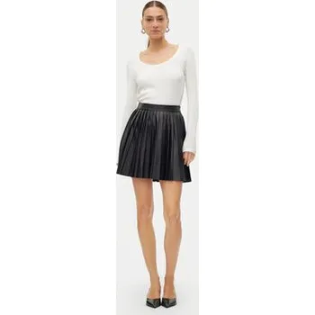 Dámská sukně Vero Moda Sukně z imitace kůže Naomielly 10316312 Černá Regular Fit L