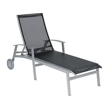 Zahradní lehátko Karasek Lehátko s područkami a kolečky California, Karasek, rám lakovaný hliník barva dle vzorníku, výplet Karatex dle vzorníku