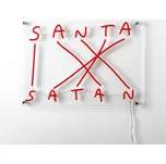SELETTI LED dekor nástěnné světlo Santa-Satan, červená - kabel 300 cm modrá, čirá LED celkem 60 W - Doprava zdarma