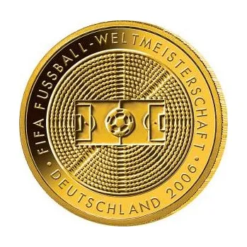 1/2 unce zlatá mince - 100 Euro 2005 fotbal WM 2006 (D)