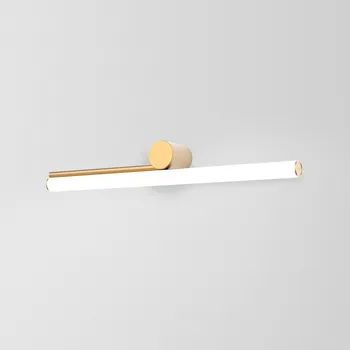 Lampička MARSET Ambrosia A 60 levá, triak matná zlatá 927 - Ø nástěnného držáku 6 cm 1 x 9,6 W LED - Doprava zdarma