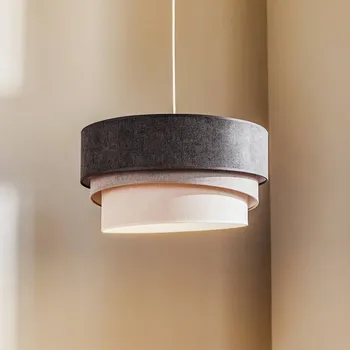 Duolla Závěsné světlo Pastell Trio tmavě šedá/šedá/světle šedá - Stříška - Ø 10 cm, výška 3 cm tmavě šedá, světle šedá, šedá, bílá 1 x 40 W - Doprava zdarma