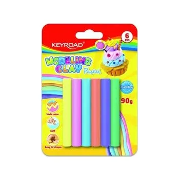 Set školních potřeb Plastelina pastel 15g 6 kolorów