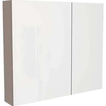 Koupelnový nábytek Zrcadlová skříňka bez osvětlení Devo Vena 2.0 levá 80 x 15 x 70 cm structure stone grey