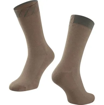 Pánské ponožky FORCE Dlouhé ponožky FORCE MARK, hnědé - L - XL (42-47)