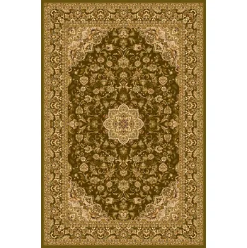 Koberec Vlněný koberec Agnella Isfahan Damo Olivový - 300 x 400 cm