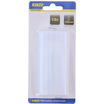 Party dekorace Edco Tyčinky do tavné pistole KINZO 12ks