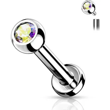 Piercing Šperky4U Piercing do brady TITAN, vnitřní závit, 1,2 x 8 mm - TIT1010AB-12083