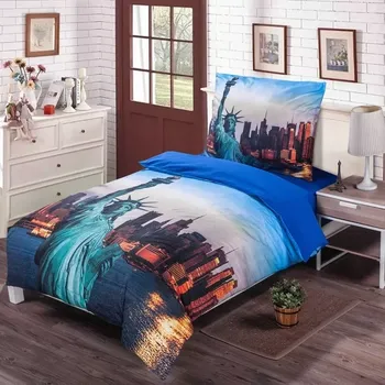 Povlečení POVLEČENÍ S 3D EFEKTEM 140x200/70x90cm SOCHA SVOBODY