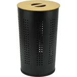 Kovový koš na špinavé prádlo TORO 46l černý