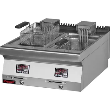 Sporák Elektrická fritéza KROMET 700.FE-2x10f