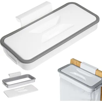 Household Dveřní držák na pytle na odpadky / šedá