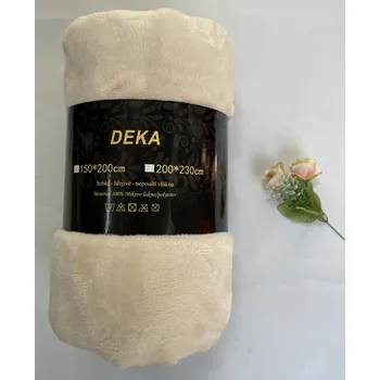 deka AKCE - MIKROPLYŠOVÁ DEKA 200x230cm - BÉŽOVÁ