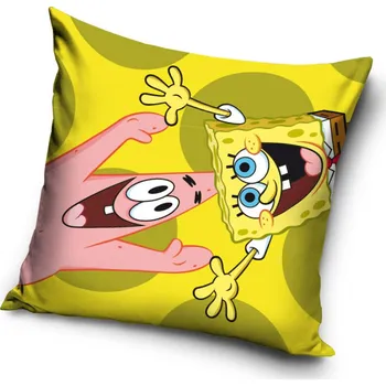 Polštář Carbotex Dětský polštářek Sponge Bob a Patrick Žlutý