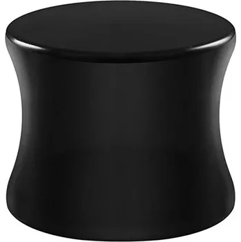 Piercing Šperky4U Akrylátový plug do ucha černý - PL01095-10K