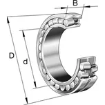 23022-E1A-XL-K-M-C3 FAG Soudečkové ložisko