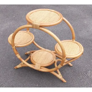 Stojan na květiny Ratanový stojan na květiny - květinový stojan kruh, šhv= 72x31x60 cm