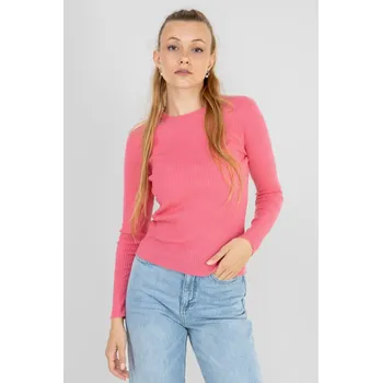 Dámský svetr Broadway dámský lehký svetřík růžový Velikost: L