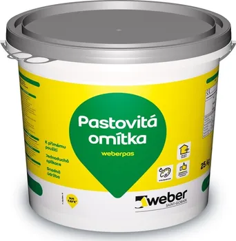 Omítka Weber Saint-Gobain Weberpas pastovitá omítka silikát zrnitý 1,5 mm 25 kg