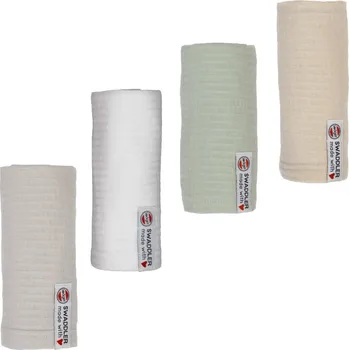 Hračka na písek LODGER Cenově zvýhodněný set Swaddler Seersucker 70 x 70 cm Birch/Steel/Silk/Cloud Dancer