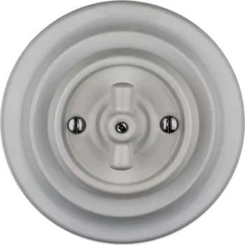vypínač Keramický otočný vypínač, č. 6 (č. 1), šedý