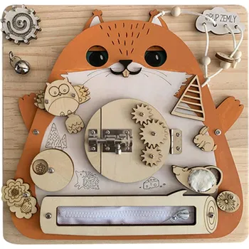 Hrací kostka Interaktivní hra po děti - Odemykání zámků (veverka)