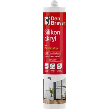 Tmel Den Braven Silikon akryl transparent 310 ml