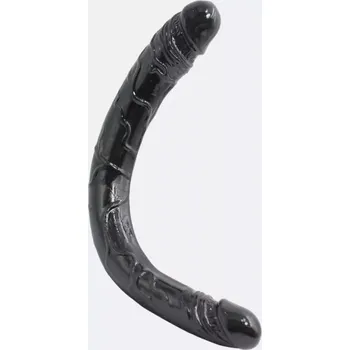 Dildo Oboustranné XXL dildo DK Toys Jumbo Double 37 cm - Černá