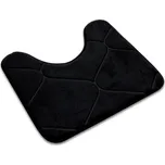 WC předložka s výřezem TORO 50x50 černá