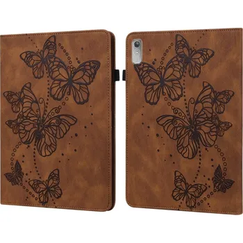 Pouzdro na tablet VSECHNONAMOBIL 85697 ART BUTTERFLY Zaklápěcí pouzdro pro Lenovo Tab P11 Gen 2 hnědé