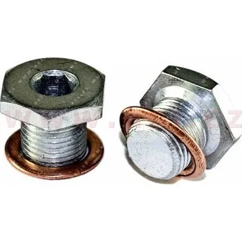 Auto-moto výpustný šroub olejové vany M14x1.25 L=13 mm, celk. délka = 17 mm