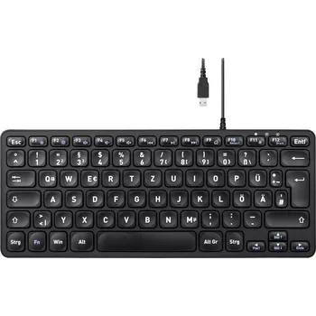 Klávesnice Perixx PERIBOARD-432 DE B USB klávesnice německá, QWERTZ černá
