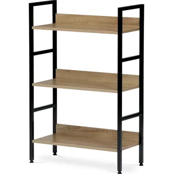 regál Autronic GD-313 60 x 27,5 x 92,5 cm dub sonoma/černý