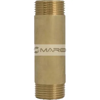 Fitinka Trubka mosazná s vnějšími závity 1" x 200 mm, 6599 1"x200mm